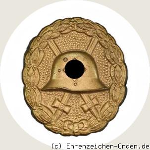 Verwundetenabzeichen 1939 in Gold (1.Form)