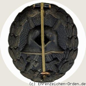 Verwundetenabzeichen 1939 in Schwarz (1.Form) R&uuml;ckseite