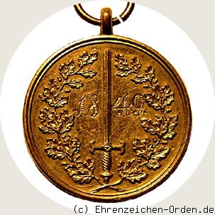 Feldzugsmedaille 1849 R&uuml;ckseite