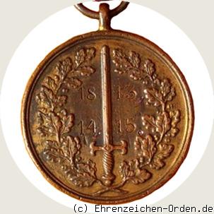Feldzugsmedaille für 1813-1814-1815 R&uuml;ckseite