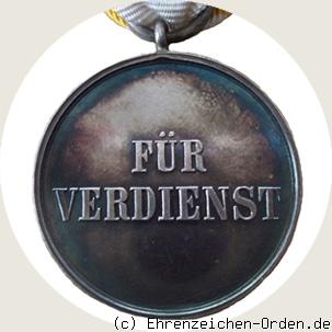 Silberne Verdienstmedaille für Zivilverdienste (1.Form) R&uuml;ckseite