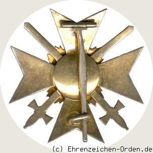 Offizierskreuz mit Schwertern R&uuml;ckseite