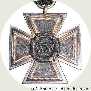 Militär-Dienstauszeichnung für 20 Jahre 1834 R&uuml;ckseite