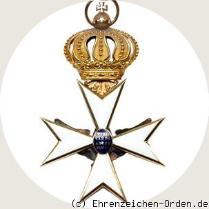 Hausorden der Wachsamkeit / Vom Weißen Falken Kommandeurkreuz für allgemeine Verdienste R&uuml;ckseite