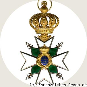 Hausorden der Wachsamkeit / Vom weißen Falken – Kommandeurkreuz (Zivilverdienst) R&uuml;ckseite