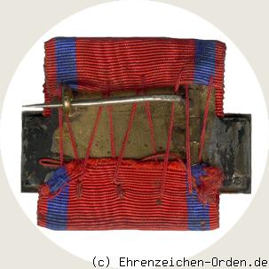 Dienstauszeichnung 1. Klasse 15 Jahre Schnalle König Wilhelm II. R&uuml;ckseite