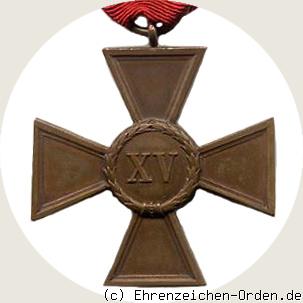 Dienstauszeichnung 1. Klasse für 15 Jahre 1913 R&uuml;ckseite