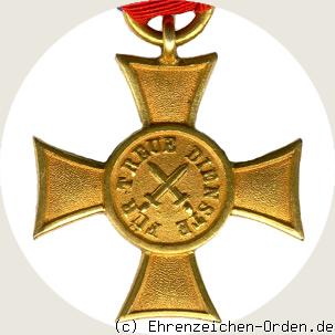 Dienstehrenzeichen 1.Klasse für 25 Jahre 1864 R&uuml;ckseite