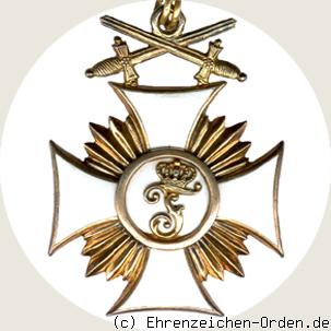 Friedrichs-Orden Ritterkreuz 1.Klasse mit Schwertern R&uuml;ckseite
