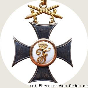 Friedrichs-Orden Ritterkreuz 2.Klasse mit Schwertern R&uuml;ckseite