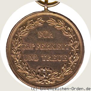 Goldene Militärverdienstmedaille 1892 R&uuml;ckseite