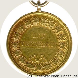 Goldene Zivilverdienstmedaille König Karl R&uuml;ckseite