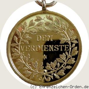 Verdienstmedaille des Kronordens (Goldene Medaille) R&uuml;ckseite
