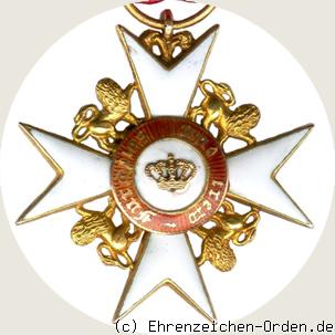 Orden der württembergischen Krone  Ritterkreuz mit Löwen R&uuml;ckseite