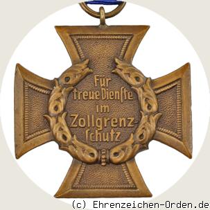 Zollgrenzschutz-Ehrenzeichen R&uuml;ckseite