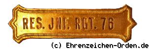 Erinnerungskreuz Treu dem Regiment Banner